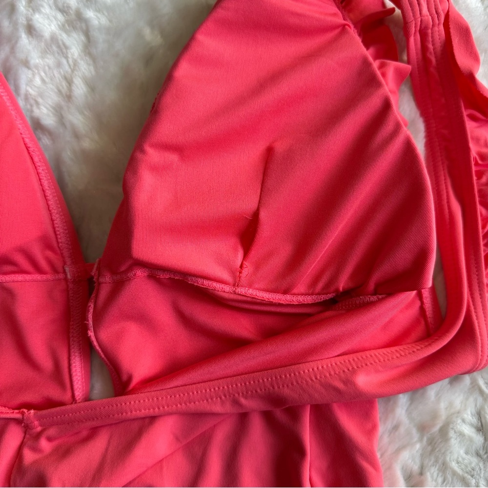 Kate Spade New York Deep Plunge One-Piece Bright Peony Women's Size XL - Picture 6 of 8